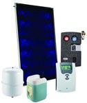Zestaw solarny Inisol Uno SLIM 1K-2,5 ze wsparciem hydraulicznym na dach płaski/taras